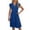 *Blue, variant on ClodeEU Women Summer Bohemian V Neck Cap Sleeveless Midi Dress,Flowy Tiered Dress with Pockets Navy,Womens Plus XL