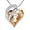 16-Energy-Calcite Orange, variant on Leafael Infinity Love Heart Bermuda Blue Pendant Necklace Semptember Birthstone Crystal Jewelry Gifts for Women, Silver-Tone, 18"+2"