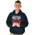 thumbnail image 5 of Terrible Brother Awesome Uncle Men Big & Tall Graphic Hoodie Brisco Brands 4X, 5 of 6