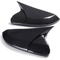 thumbnail image 4 of 2PCS Carbon Fiber OX Horn Rear View Mirror Cover Cap -for Honda Civic 2016-2020, 4 of 6