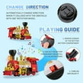 thumbnail image 4 of TYMZDYN Classical Train Toy Electric Steam Locomotive Engine with Smoke, Automatic Bump & Go Trucks with Lights Sound, for Kids Age 3 and Up Boys Girls Children, 4 of 6
