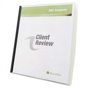 Slide 'n Bind Report Cover, Swing Clip, 8.5 X 11, Frosted/clear, 10/pack | Bundle of 5 Packs