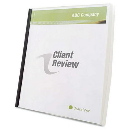 Slide 'n Bind Report Cover, Swing Clip, 8.5 X 11, Frosted/clear, 10/pack | Bundle of 5 Packs