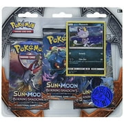 Pokemon TCG Sun & Moon-Burning Shadows 3-Booster Blister avec Alolan Meowth Promo Card