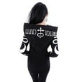 thumbnail image 6 of Black Zip Up Hoodie, Y2K Gothic Hoodies for Women Vintage Retro Skull Skeleton Graphic Jacket Oversized Aesthetic Sweatshirts Pullovers Fleece Jacket Women Full Zip, 6 of 6