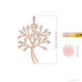 thumbnail image 4 of ANGARA Natural Tree of Life Diamond Pendant in 14K Rose Gold for Women (Size-1mm | Color-G | Clarity-VS2) | April Birthstone, Birthday, Anniversary, Jewelry Gift for Women | Natural Diamond Necklace, 4 of 8