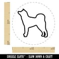 thumbnail image 2 of Japanese Akita Dog Outline Rubber Stamp for Scrapbooking Crafting Stamping - Mini 1/2 Inch, 2 of 7