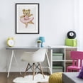 thumbnail image 2 of Ballerina Teddy Bear Black Framed Print Under Glass, design by Amy Hall, 2 of 10