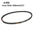 thumbnail image 3 of Uxcell A-850 V Belt Machine Transmission Rubber, Black Replacement Drive Belt, 3 of 5