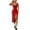 Red, variant on Youmylove Women's Summer Shirt Dress Womens Bodycon Spaghetti Strap Elegant Ruffle Dresses High Slit Long Dress Loose T Shirt Dresses
