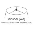 thumbnail image 2 of Cloth & Wire  Slant Extra Deep Empire Hardback Lampshade with Washer Fitter, 2 of 3