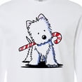 thumbnail image 4 of Inktastic Candycane Cutie Westie Long Sleeve T-Shirt, 4 of 5