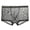 Black, variant on zeranth Men Underpants Breathable Solid Color Lint Free Friendly to Skin Elastic Waist Inside Wearing Polyester Quick Dry Mesh Men Boxers Underpants Gift for Adult