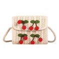 thumbnail image 2 of Bolsos de Paja Boho Ratán Playa para Mujer, Kuymtek, Cruzados, Vintage, 2 of 9