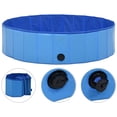 thumbnail image 1 of Piscina para perros VidaXL, plegable, azul, 120 cm x 30 cm, PVC, 1 of 9