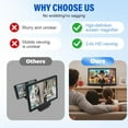 thumbnail image 6 of Mobile Phone Magnifier Screen, 3D HD Magnifying Projector Screen Enlarger for Movies, Videos and Gaming, Foldable Phone Stand with Screen Amplifier, Compatible with All Smartphones, 6 of 7