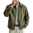 thumbnail image 3 of Zip-Up Jacket for Men Solid Color Lightweight Long Sleeve Casual Coat With Poacket for Daily Casual Wear, 3 of 7