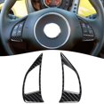 thumbnail image 1 of Carbon Fiber Interior Steering Wheel Button Cover Trim For Fiat 500 2012-2015, 1 of 11