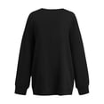 thumbnail image 5 of Sudadera lisa MIARHB para mujer, talla grande, informal, holgada, con estampado navideño, cuello redondo, manga larga, tallas S-3XL, 5 of 5