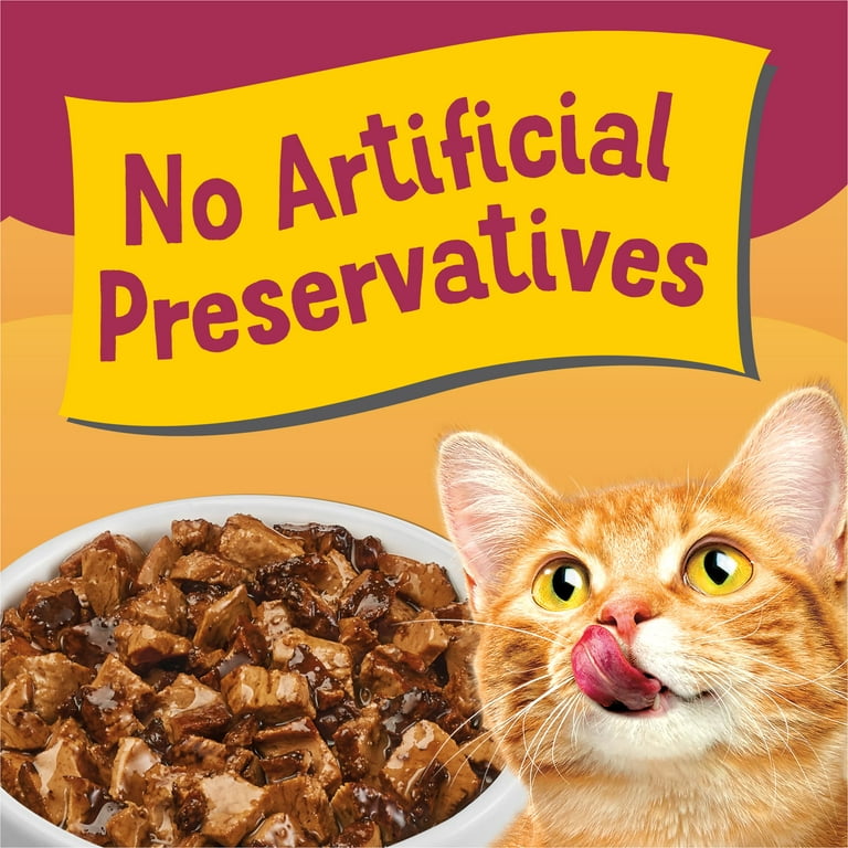 Purina Friskies Poultry Faves Variety Pack Gravy Cat Food Complement 8 Pack Walmart