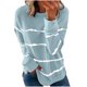thumbnail image 2 of Puntoco moda mujer cuello redondo manga larga camiseta otoño estampado blusa suelta tops Puntoco Puntoco-4500, 2 of 5