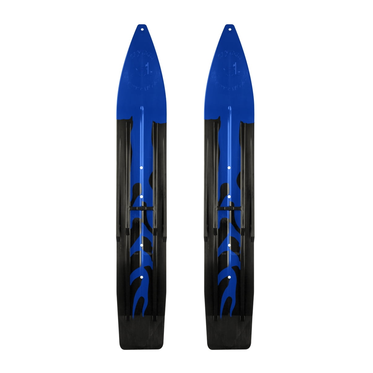 SLYDOG SKIS 7" Ski Powder Camo, Pair Black, White #310131 by SLYDOG SKIS