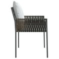 thumbnail image 3 of vidaXL Garden Chairs with Cushions 6 pcs Brown 54x61x83 cm Poly Rattan, 3 of 5