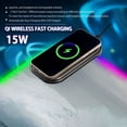 thumbnail image 2 of Wireless Charging Mouse Pad Large RGB Gaming Desk Mat 13 Light Modes Mousepad 35.4x15.7 Sea Wave, 2 of 6