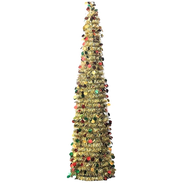 Fiudx Árbol de Navidad Plegable, Diseño Compacto para Fácil Almacenamiento, Material Artificial Duradero, Decoración Navideña Versátil, Decoración para Fiestas Navideñas, Complemento Festivo para El
