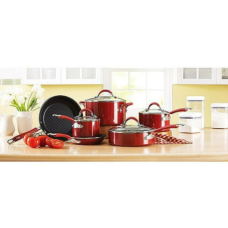 Better Homes and Gardens 10-Piece Porcelain Enamel Nonstick Cookware Set