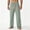 A_ Green, variant on Men's Logo Patch Corduroy Pants, Elastic Waist Drawstring, Relaxed Fit Casual Retro Trousers Black XXXL