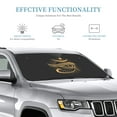 thumbnail image 3 of DouZhe Car Sunshades for Windshield, Magic Evil Seeing Eye Pattern Car Sun Shade Block Heat and UV Rays, 55" x 30", 3 of 8