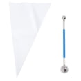 thumbnail image 1 of unbranded 20pcs Cement Piping Bags Transparent Sealing Masonry Work for Construction Tools, 1 of 7