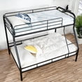 thumbnail image 2 of Metal Bunk Bed, Twin over Full, Heavy Duty with Guardrails for Kids, Black, 2 of 7