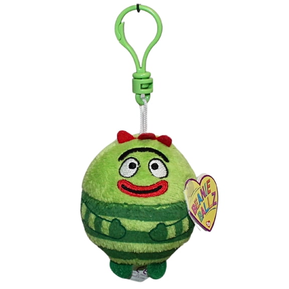 Ty Beanie Ballz (Plastic Key Clip) - Brobee the Monster, Yo Gabba Gabba  - Stuffed Animal