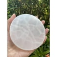 thumbnail image 3 of Selenite Circle Charing Plate, 4" Selenite Charging Station for Crystal Cleansing, Crystal Grib Layout, Energy Charging& Purification (One Plate), 3 of 8