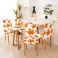thumbnail image 5 of Autumn Living Room Chair Covers Set of 4 Maple Leaf Fall Parsons Chair Slipcovers for Dining Room Hotel Kitchen, 5 of 7