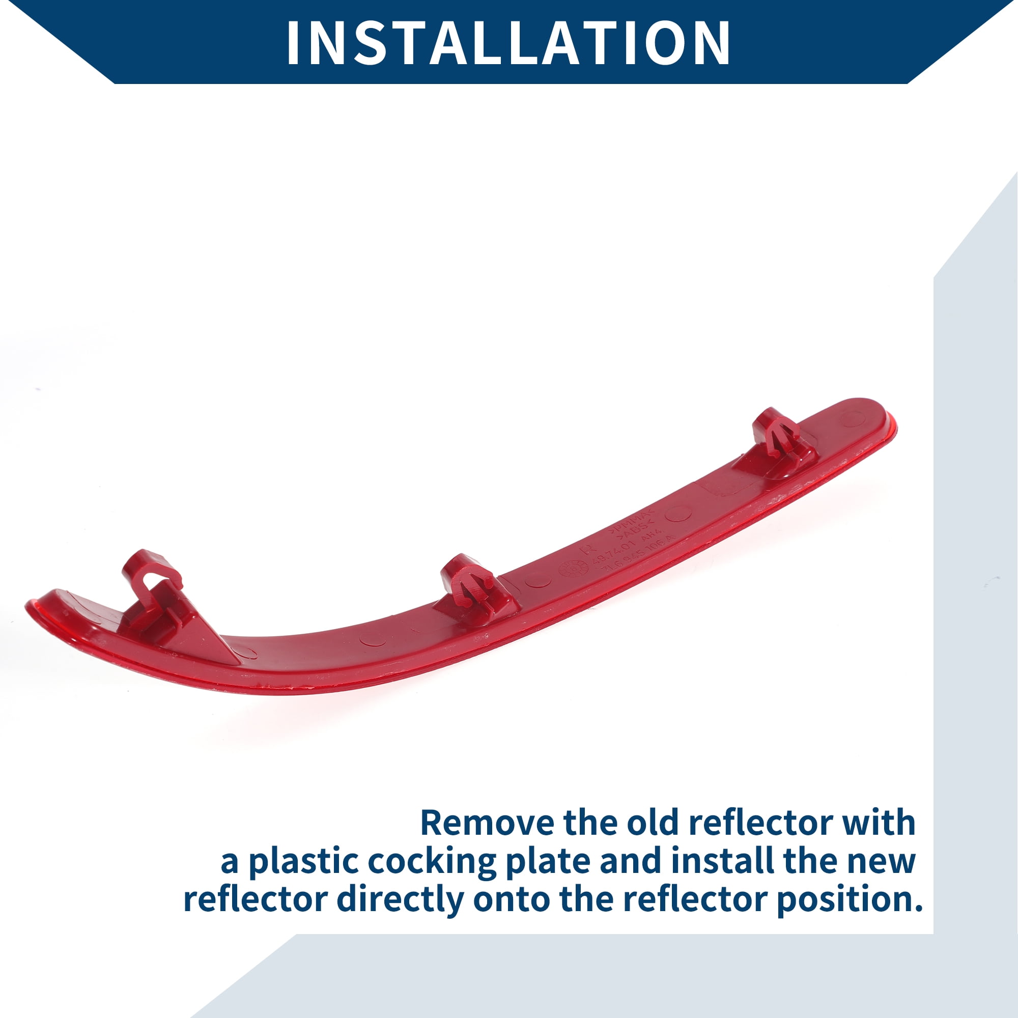 Unique Bargains Bumper Reflector for Volkswagen Touareg for 2004 / Rear Right Side