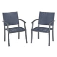 thumbnail image 1 of Homestyles Ensemble de Chaises Grises en Placage de Pierre (Lot de 2), 1 of 2