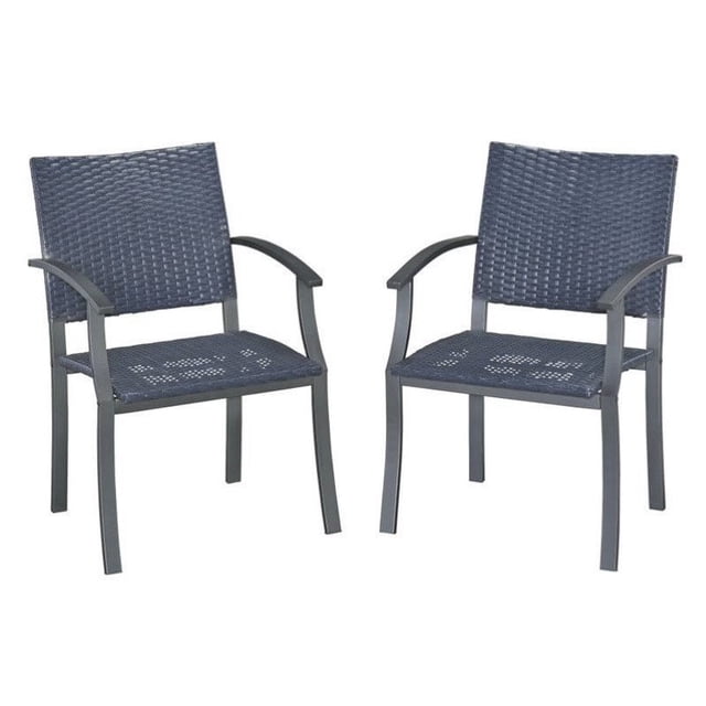 Homestyles Stone Veneer Gray Chair Set (Set of 2)