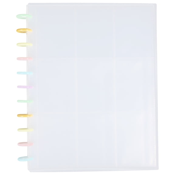 FRCOLOR Transparent Plastic Photo Album for Storage with Convenient Inserts Proper for Storing Photos 100