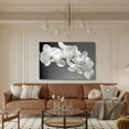 thumbnail image 3 of Flower Canvas Art Flower Picture Bathroom Wall Decor Fraemd Floral Painting Vintage Artwork for Living Room Office Home Decoration Gallery Wrapped Ready to Hang(Flower-3,12.00"x18.00"), 3 of 6