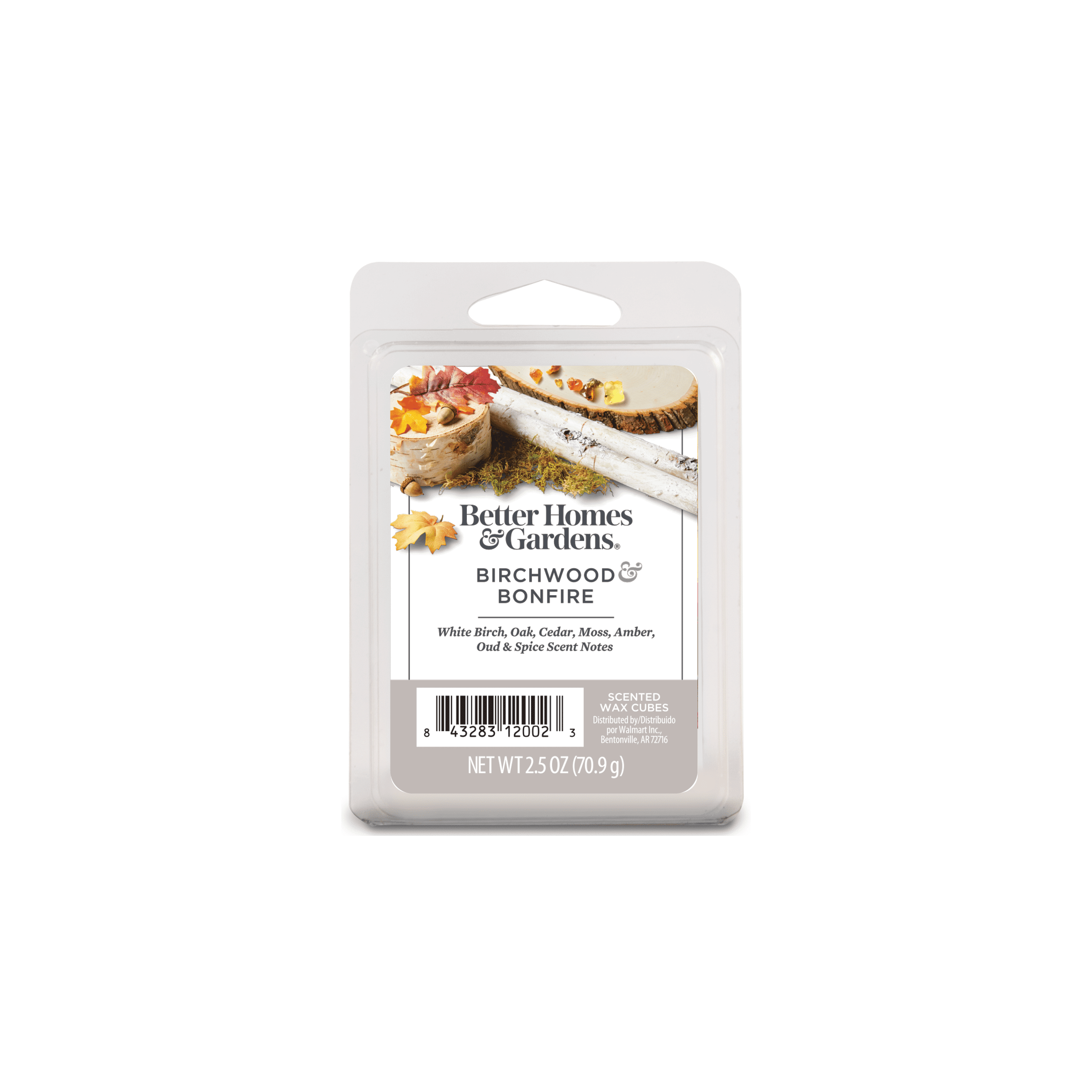 Birchwood Bonfire Scented Wax Melts, Better Homes & Gardens, 2.5 oz (1-Pack)