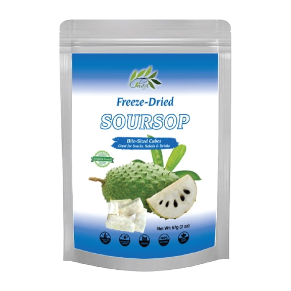 CHAVI Freeze-Dried Soursop - 2 Oz - Healthy 1 Ingredient Superfood - No Added Sugars or Preservatives - Non-GMO, Vegan, Gluten-Free