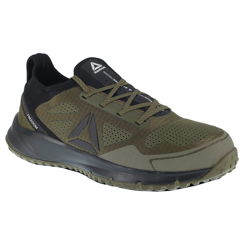 Reebok Mens Sage Green Mesh Work Shoes ST AT Trail Run Oxford 9.5 W - image 2 of 5