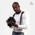 thumbnail image 4 of C Coiro Camera Harness for 2 Cameras â Dual Shoulder Leather Camera Strap â Double Camera Harness for DSLR/SLR, Brown, One Size, 4 of 8