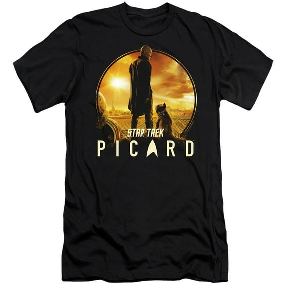 Star Trek Picard A Man And His Dog Adult 30/1 T-Shirt Black