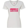 thumbnail image 3 of Inktastic Stroke Survivor Women's V-Neck T-Shirt, 3 of 5