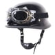 thumbnail image 4 of Casco de acero para motocicleta, casco retro para motocicleta, casco Harley para montar al aire libre, medio casco con gafas, 4 of 6