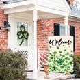 thumbnail image 5 of Sm:)e Shamrocks Welcome Patricks Day Garden Flag 12x18 Inch Double Sided, 5 of 7